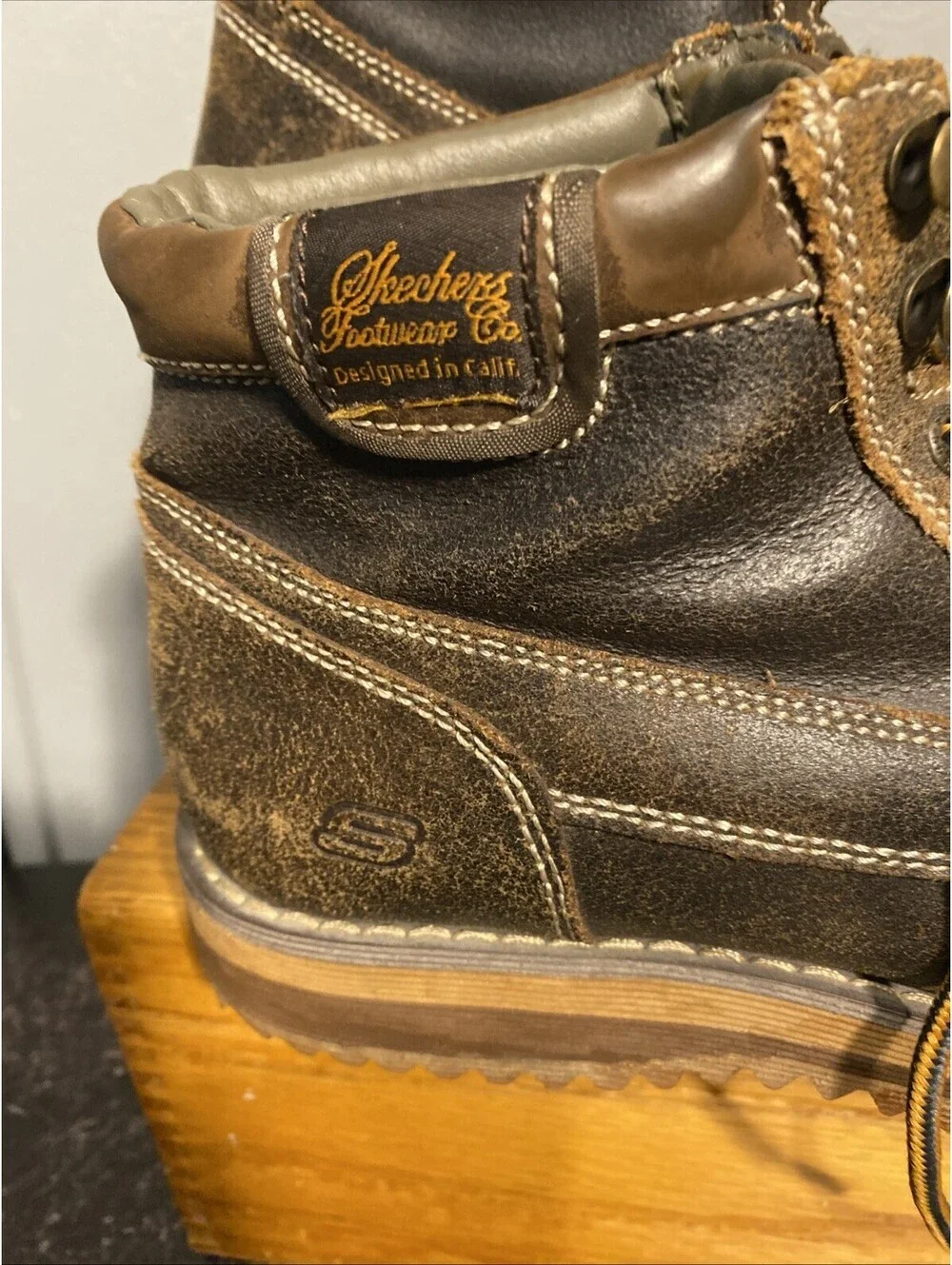 Skechers 63692 Ankle Boots Chuka leather Mens 8.5